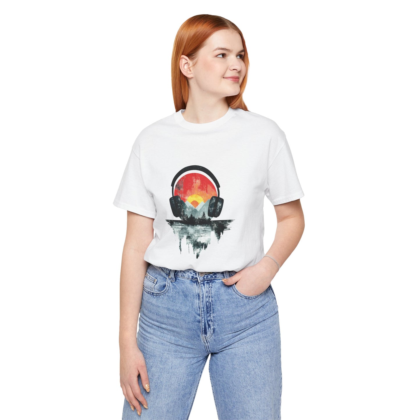 Unisex Jersey Short Sleeve Tee - Music Abstract