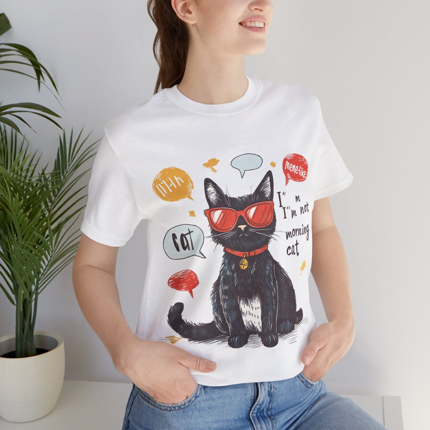 Unisex Jersey Short Sleeve Tee - Cat's Thoughts