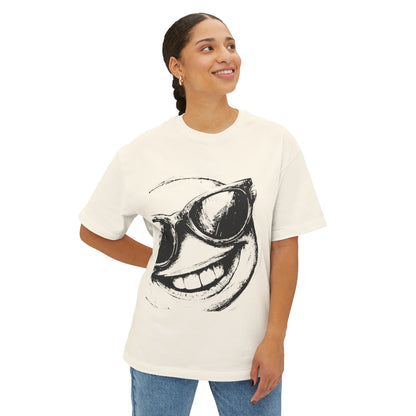 Smiley Vibes Oversized Boxy Tee