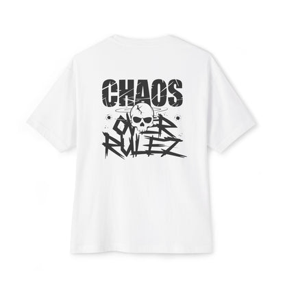 Chaos Over Rules - Unisex Oversized Boxy Tee