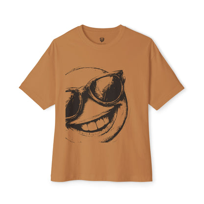 Smiley Vibes Oversized Boxy Tee