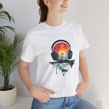 Unisex Jersey Short Sleeve Tee - Music Abstract