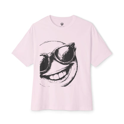 Smiley Vibes Oversized Boxy Tee