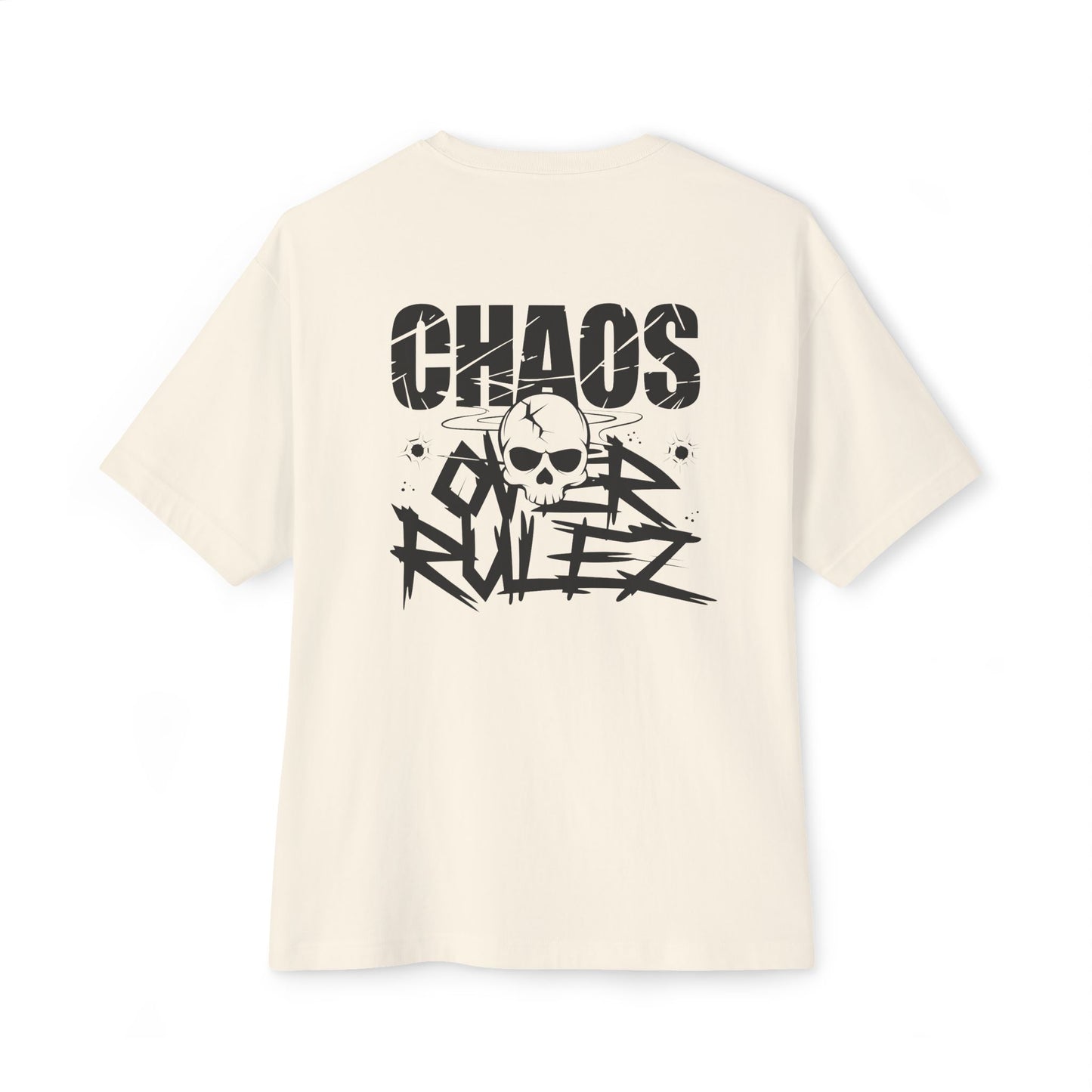 Chaos Over Rules - Unisex Oversized Boxy Tee