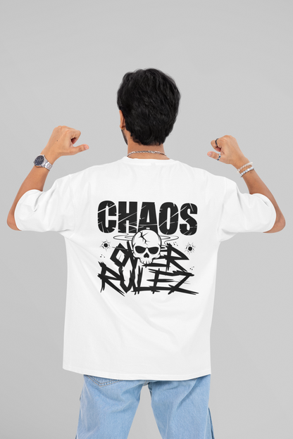 Chaos Over Rules - Unisex Oversized Boxy Tee