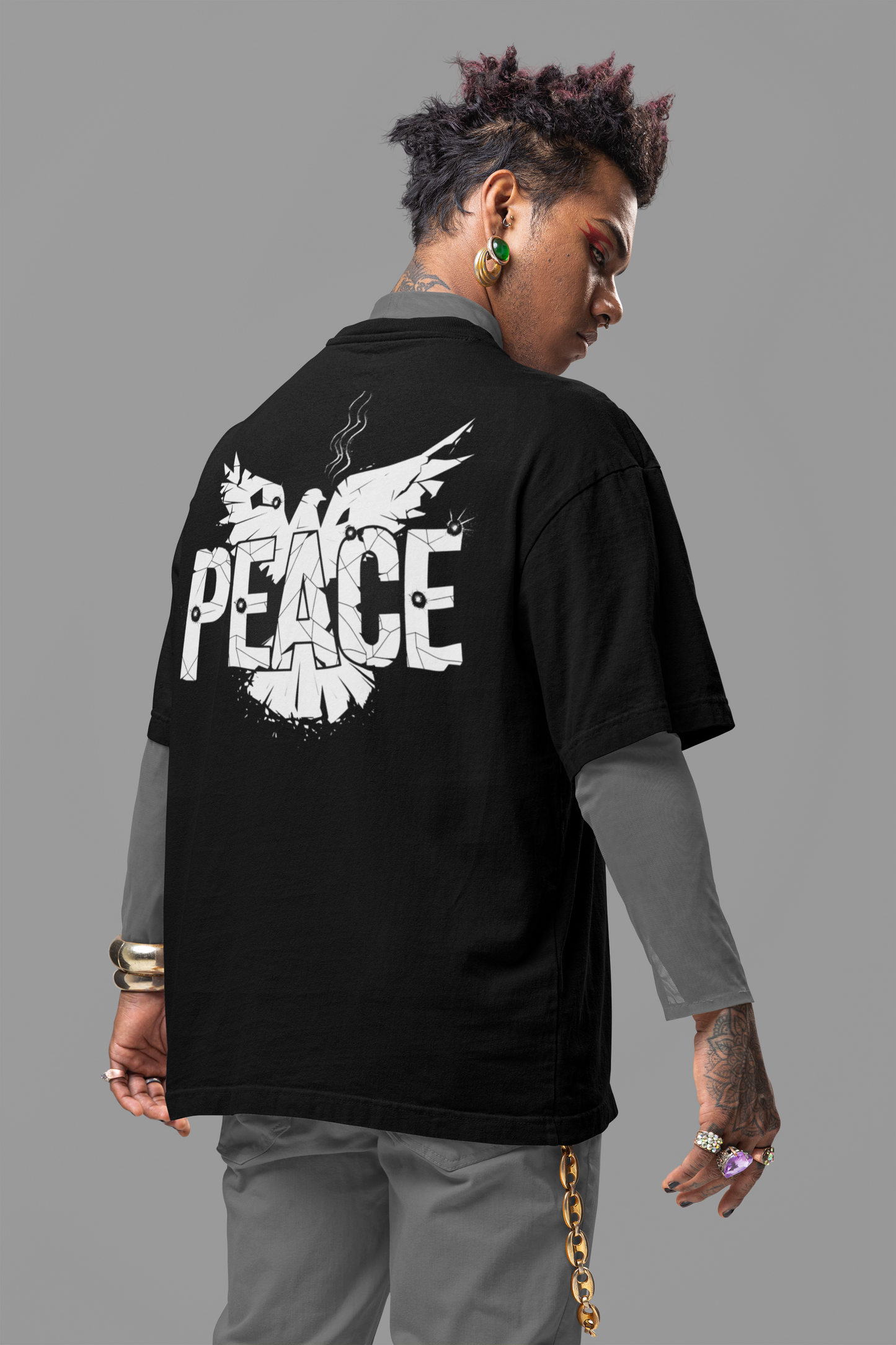 Peace - Unisex Oversized Boxy Tee