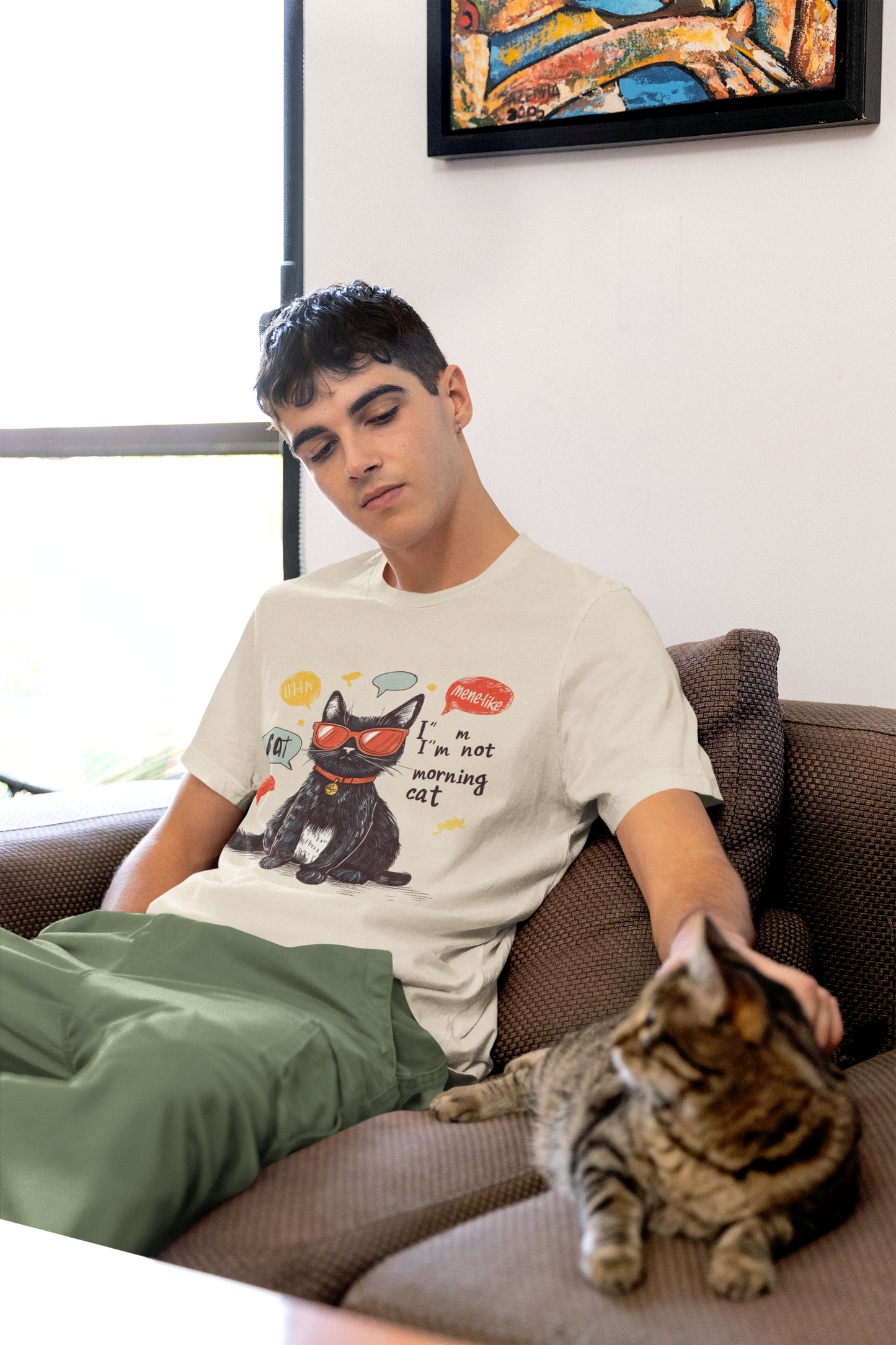 Unisex Jersey Short Sleeve Tee - Cat's Thoughts